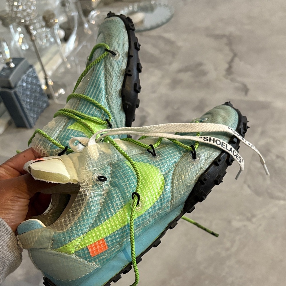 Stylish Green and Blue Sneakers